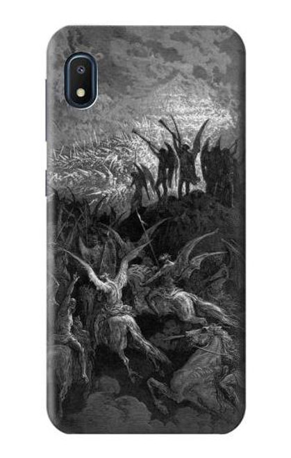 W1026 Gustave Dore Paradise Lost Hard Case and Leather Flip Case For Samsung Galaxy A10e