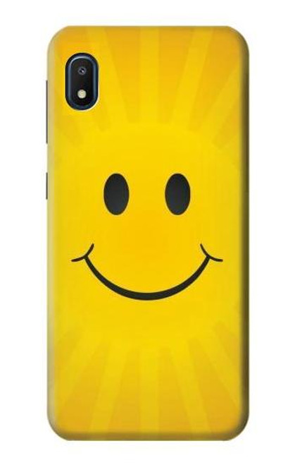 W1146 Yellow Sun Smile Hard Case and Leather Flip Case For Samsung Galaxy A10e