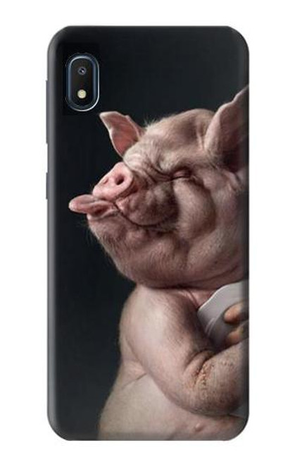 W1273 Crazy Pig Hard Case and Leather Flip Case For Samsung Galaxy A10e