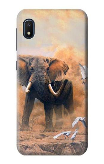 W1292 Dusty Elephant Egrets Hard Case and Leather Flip Case For Samsung Galaxy A10e