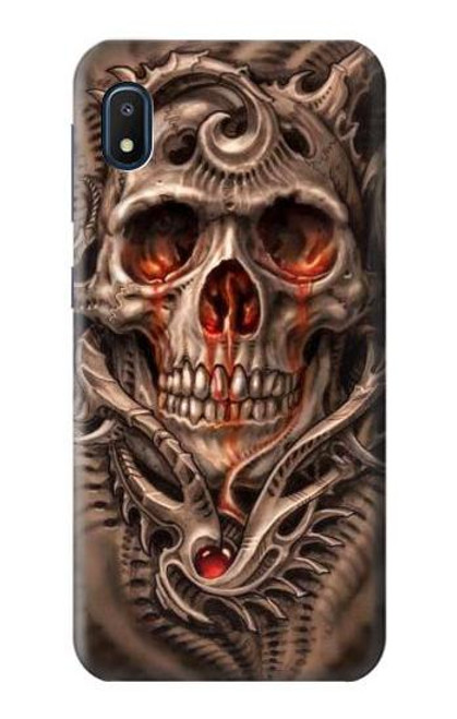 W1675 Skull Blood Tattoo Hard Case and Leather Flip Case For Samsung Galaxy A10e