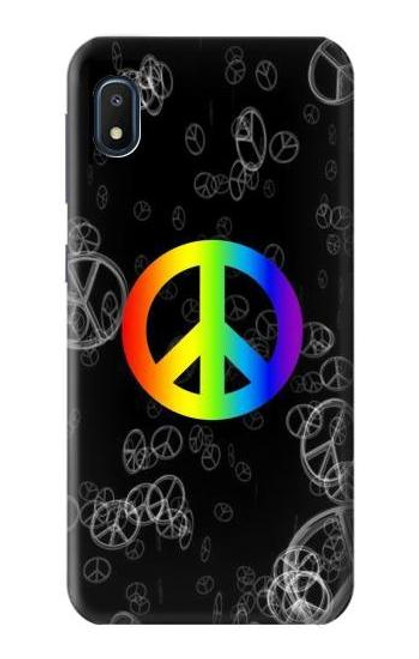 W2356 Peace Sign Hard Case and Leather Flip Case For Samsung Galaxy A10e