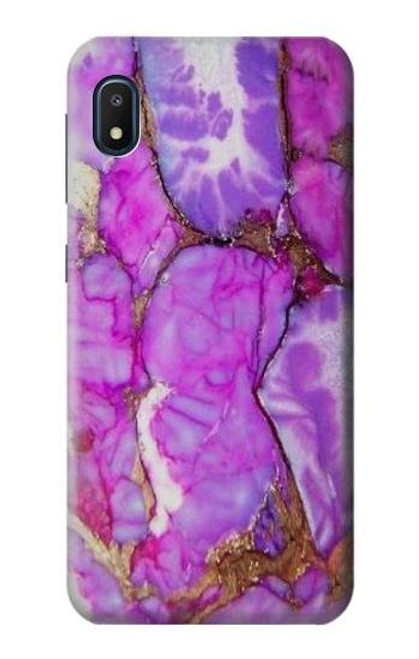 W2907 Purple Turquoise Stone Hard Case and Leather Flip Case For Samsung Galaxy A10e