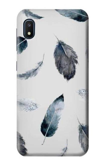 W3085 Feather Paint Pattern Hard Case and Leather Flip Case For Samsung Galaxy A10e