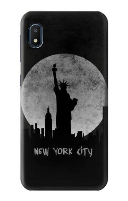 W3097 New York City Hard Case and Leather Flip Case For Samsung Galaxy A10e