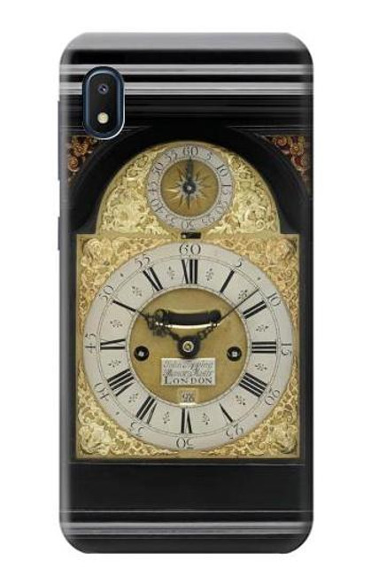 W3144 Antique Bracket Clock Hard Case and Leather Flip Case For Samsung Galaxy A10e