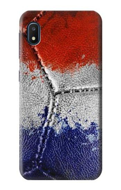 W3304 France Flag Vintage Football Graphic Hard Case and Leather Flip Case For Samsung Galaxy A10e