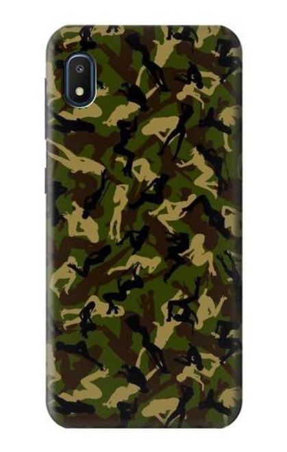 W3356 Sexy Girls Camo Camouflage Hard Case and Leather Flip Case For Samsung Galaxy A10e