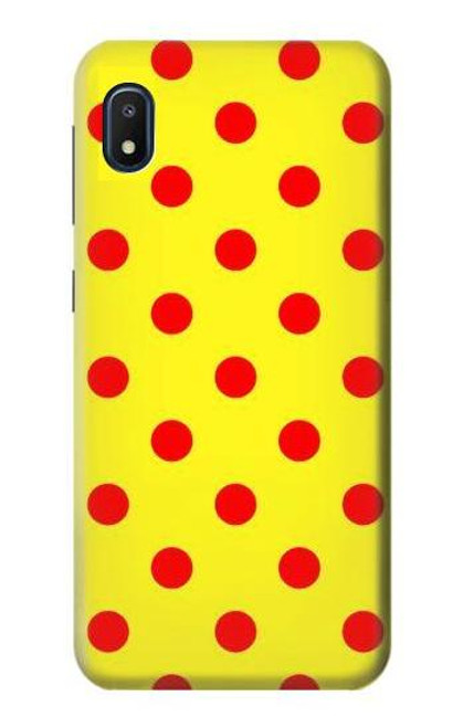 W3526 Red Spot Polka Dot Hard Case and Leather Flip Case For Samsung Galaxy A10e