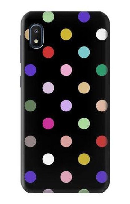 W3532 Colorful Polka Dot Hard Case and Leather Flip Case For Samsung Galaxy A10e