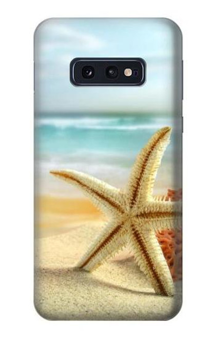 W1117 Starfish on the Beach Hard Case and Leather Flip Case For Samsung Galaxy S10e