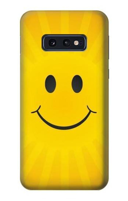 W1146 Yellow Sun Smile Hard Case and Leather Flip Case For Samsung Galaxy S10e