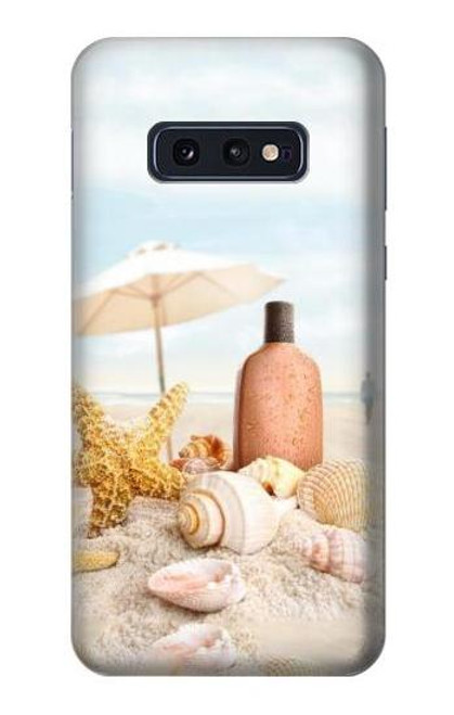 W1425 Seashells on The Beach Hard Case and Leather Flip Case For Samsung Galaxy S10e