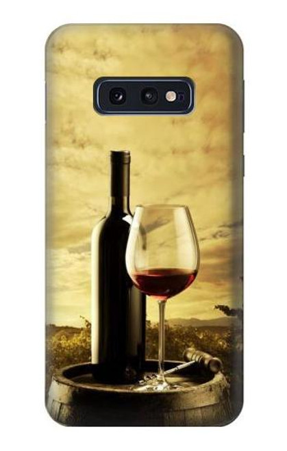 W2042 A Grape Vineyard Grapes Bottle Red Wine Hard Case and Leather Flip Case For Samsung Galaxy S10e