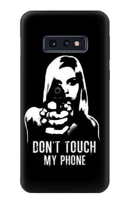 W2518 Do Not Touch My Phone Hard Case and Leather Flip Case For Samsung Galaxy S10e