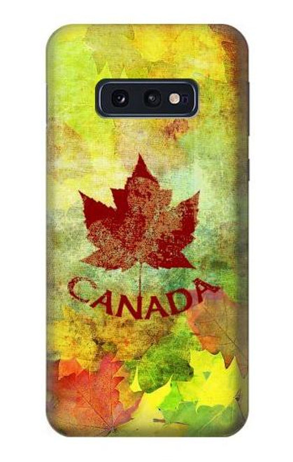 W2523 Canada Autumn Maple Leaf Hard Case and Leather Flip Case For Samsung Galaxy S10e