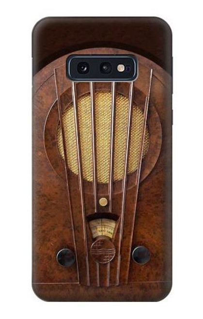 W2655 Vintage Bakelite Deco Radio Hard Case and Leather Flip Case For Samsung Galaxy S10e