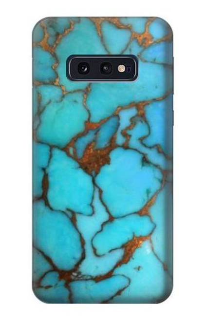 W2685 Aqua Turquoise Gemstone Graphic Printed Hard Case and Leather Flip Case For Samsung Galaxy S10e