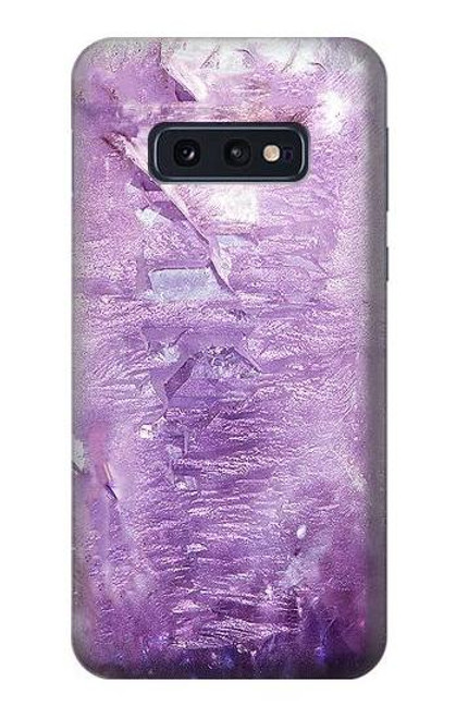 W2690 Amethyst Crystals Graphic Printed Hard Case and Leather Flip Case For Samsung Galaxy S10e