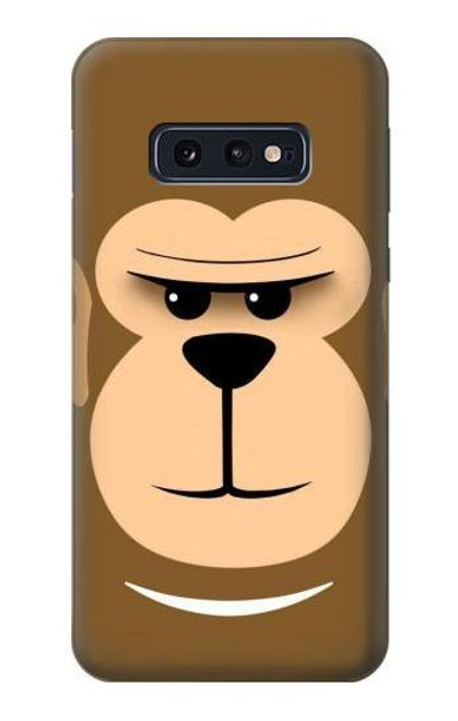 W2721 Cute Grumpy Monkey Cartoon Hard Case and Leather Flip Case For Samsung Galaxy S10e