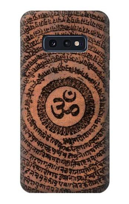 W2874 Om Symbol Tattoo Hard Case and Leather Flip Case For Samsung Galaxy S10e