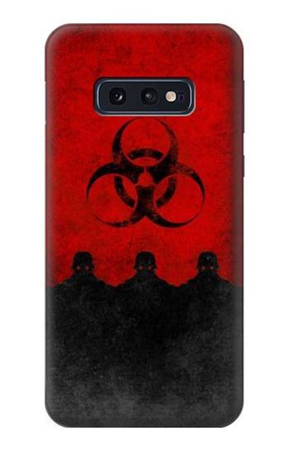 W2917 Biohazards Virus Red Alert Hard Case and Leather Flip Case For Samsung Galaxy S10e