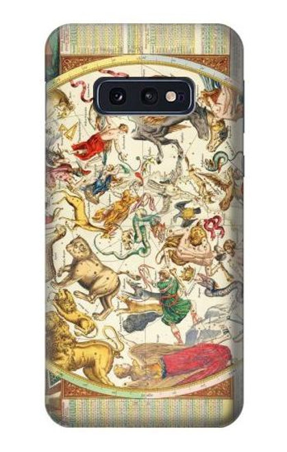 W3145 Antique Constellation Star Sky Map Hard Case and Leather Flip Case For Samsung Galaxy S10e