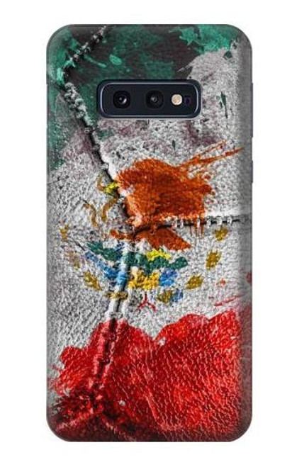 W3314 Mexico Flag Vinatage Foorball Graphic Hard Case and Leather Flip Case For Samsung Galaxy S10e