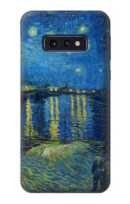 W3336 Van Gogh Starry Night Over the Rhone Hard Case and Leather Flip Case For Samsung Galaxy S10e