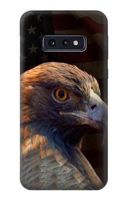 W3376 Eagle American Flag Hard Case and Leather Flip Case For Samsung Galaxy S10e