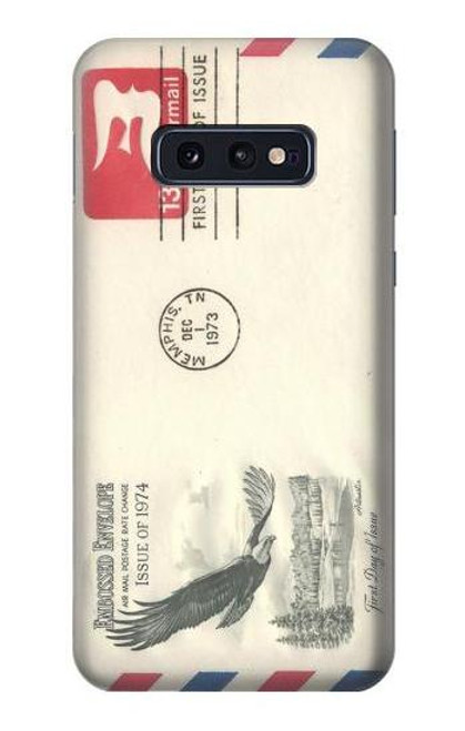 W3551 Vintage Airmail Envelope Art Hard Case and Leather Flip Case For Samsung Galaxy S10e
