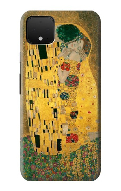 W2137 Gustav Klimt The Kiss Hard Case and Leather Flip Case For Google Pixel 4