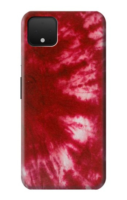 W2480 Tie Dye Red Hard Case and Leather Flip Case For Google Pixel 4