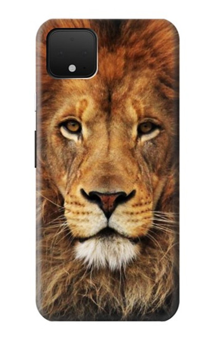 W2870 Lion King of Beasts Hard Case and Leather Flip Case For Google Pixel 4