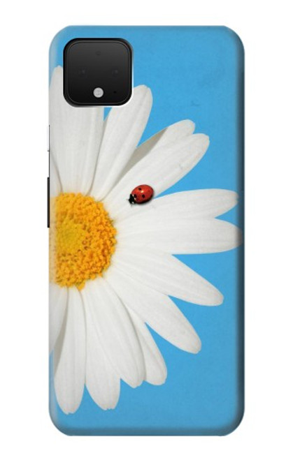 W3043 Vintage Daisy Lady Bug Hard Case and Leather Flip Case For Google Pixel 4