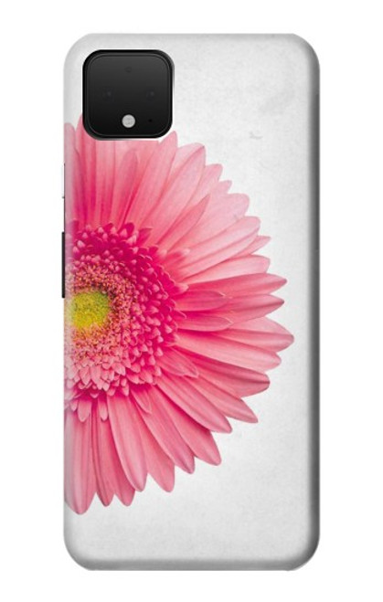 W3044 Vintage Pink Gerbera Daisy Hard Case and Leather Flip Case For Google Pixel 4