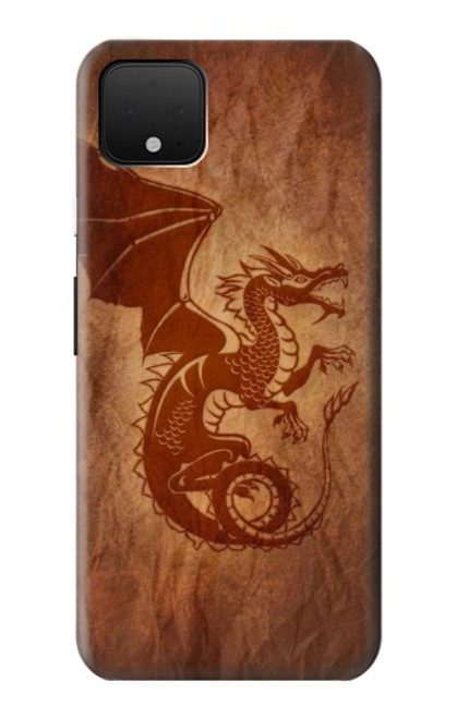 W3086 Red Dragon Tattoo Hard Case and Leather Flip Case For Google Pixel 4