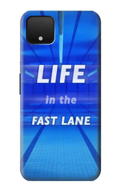 W3136 Life in the Fast Lane Swimming Pool Hard Case and Leather Flip Case For Google Pixel 4