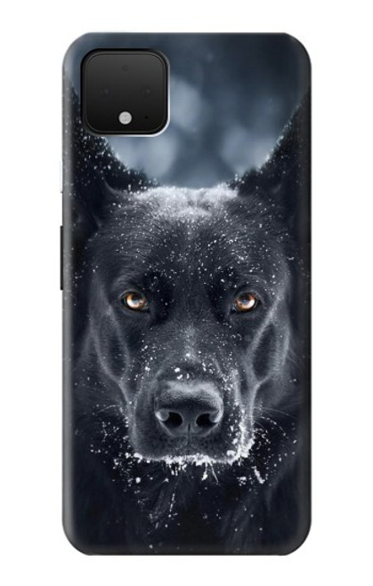 W3168 German Shepherd Black Dog Hard Case and Leather Flip Case For Google Pixel 4