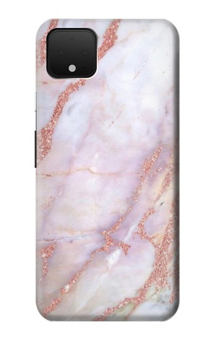 W3482 Soft Pink Marble Graphic Print Hard Case and Leather Flip Case For Google Pixel 4