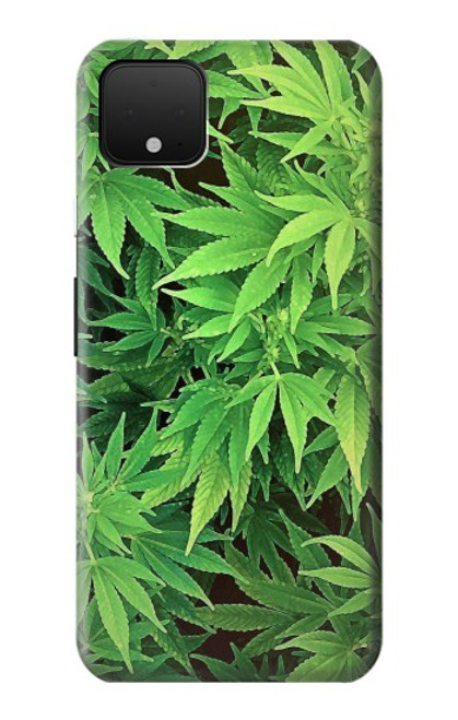 W1656 Marijuana Plant Hard Case and Leather Flip Case For Google Pixel 4 XL