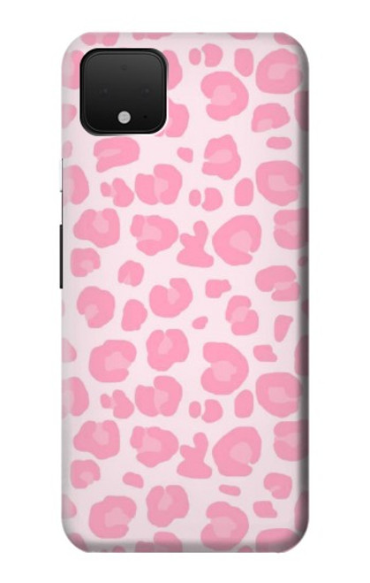 W2213 Pink Leopard Pattern Hard Case and Leather Flip Case For Google Pixel 4 XL