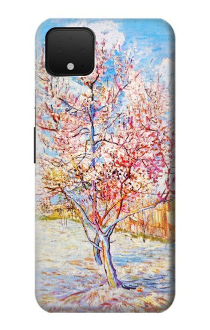 W2450 Van Gogh Peach Tree Blossom Hard Case and Leather Flip Case For Google Pixel 4 XL