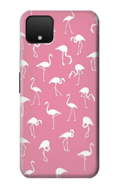 W2858 Pink Flamingo Pattern Hard Case and Leather Flip Case For Google Pixel 4 XL