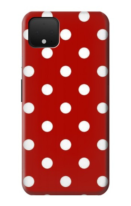 W2951 Red Polka Dots Hard Case and Leather Flip Case For Google Pixel 4 XL