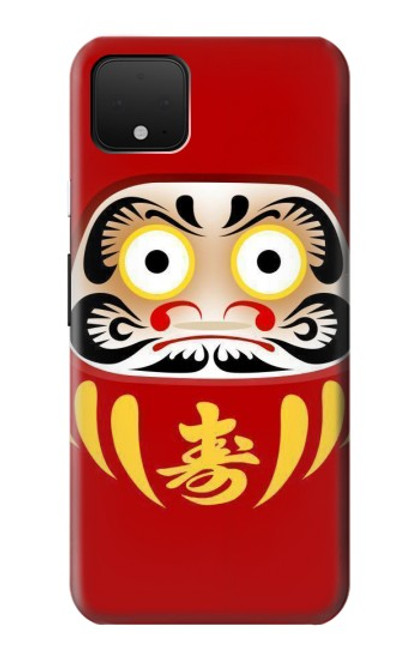 W3045 Japan Good Luck Daruma Doll Hard Case and Leather Flip Case For Google Pixel 4 XL