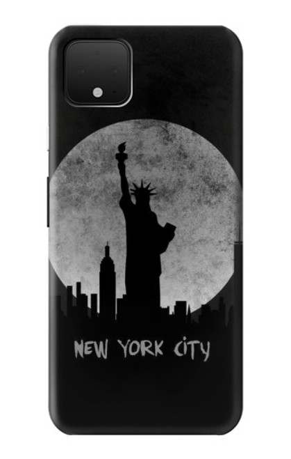 W3097 New York City Hard Case and Leather Flip Case For Google Pixel 4 XL