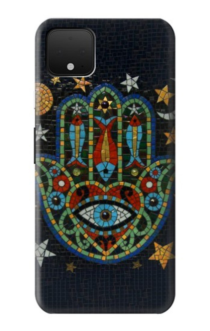 W3175 Hamsa Hand Mosaics Hard Case and Leather Flip Case For Google Pixel 4 XL