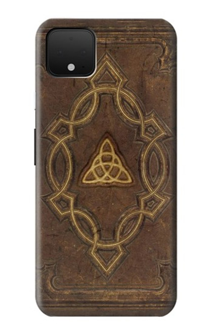 W3219 Spell Book Cover Hard Case and Leather Flip Case For Google Pixel 4 XL