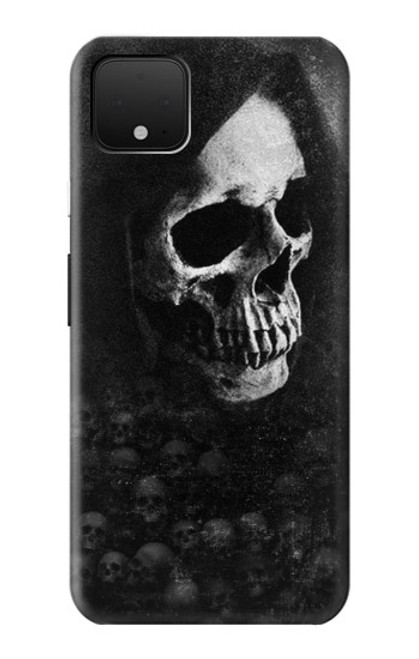 W3333 Death Skull Grim Reaper Hard Case and Leather Flip Case For Google Pixel 4 XL